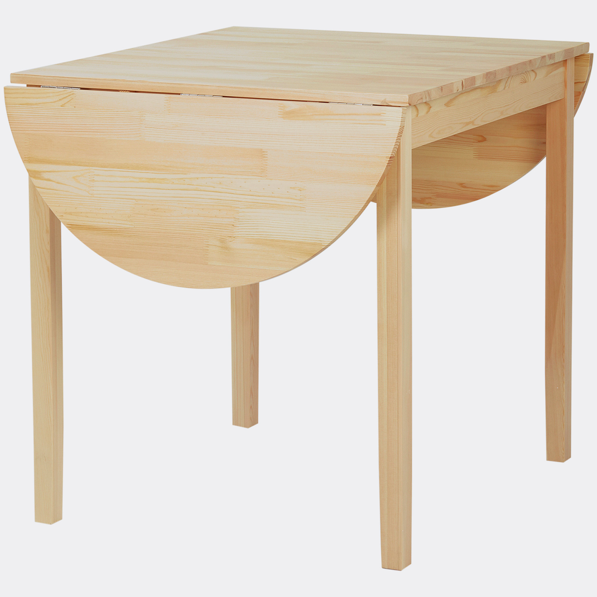 Red Barrel Studio 55" Solid Wood Kitchen Table, Drop Leaf Tables For Small Spaces, Folding ...